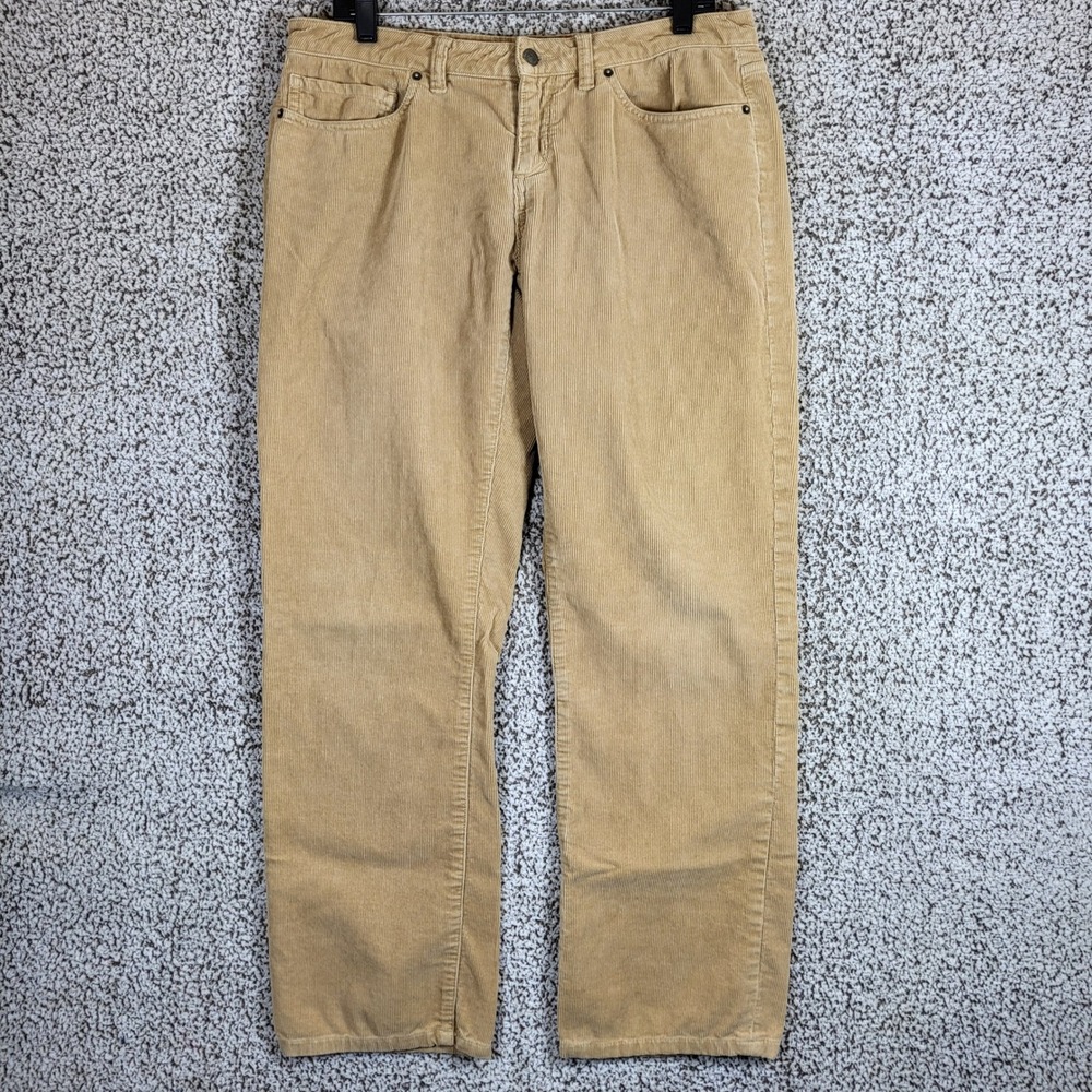 Patagonia Organic Cotton Corduroy Pants Women's 30 Fits 33x31 Casual Tan